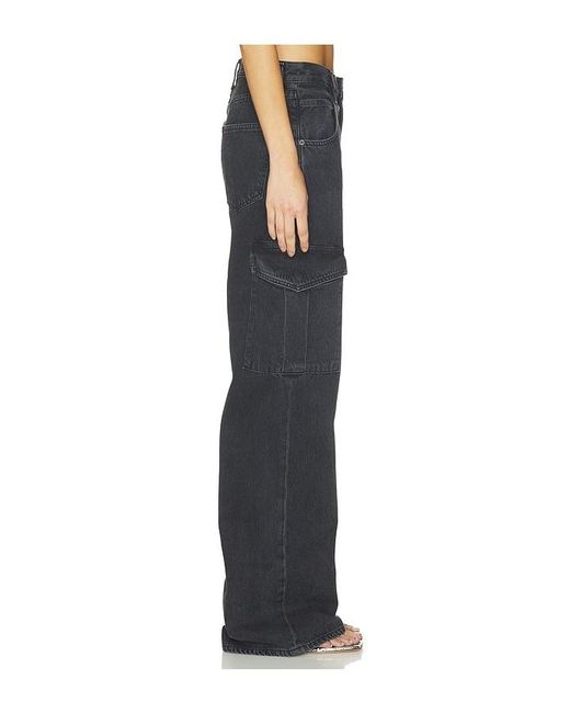 Agolde Black Minka Cargo Jeans