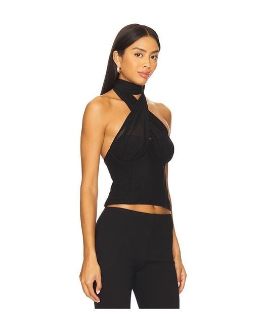 MAJORELLE Manon トップ Black
