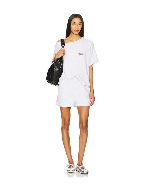 American Vintage White Atubay Short