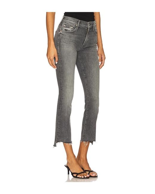 Mother Gray Cropped Insider Crop Step Fray