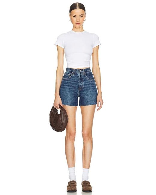 GRLFRND Blue Jules Vintage Cut Off Short