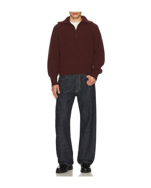 Entire studios Red Blimp Quarter Zip Sweater for men
