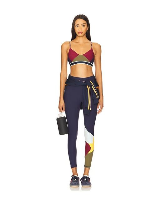 The Upside Blue Starburst 25In Midi Pant