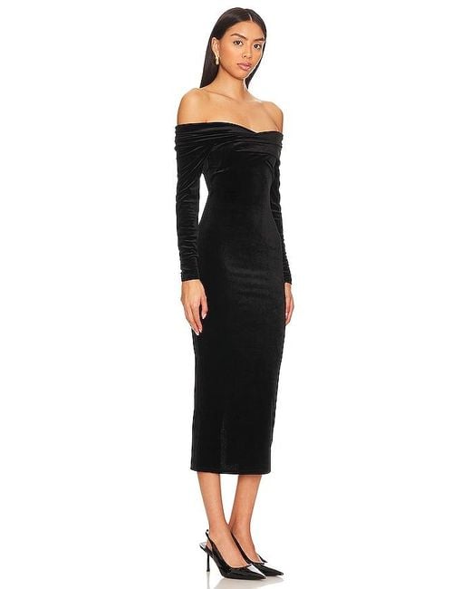 AllSaints Black Delta Velvet Dress
