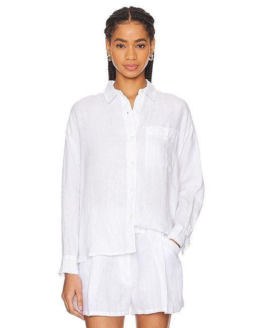 James Perse White Oversized Shirt