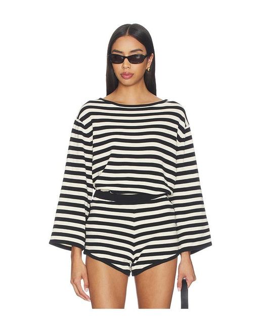 Posse Black Darcy Long Sleeve Top