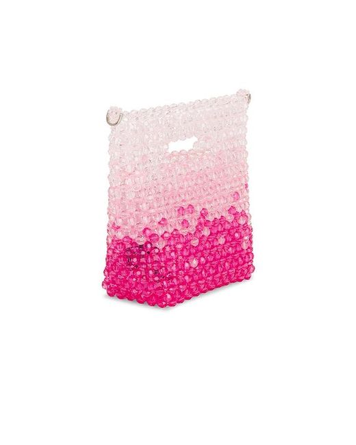 Olga Berg Pink Tilda Beaded Grab Bag