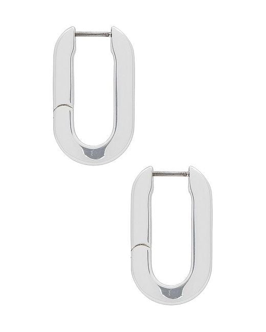Jenny Bird White U Link Earrings