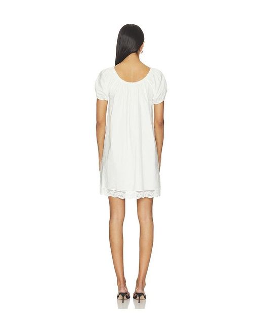 Faithfull The Brand White Conca Mini Dress