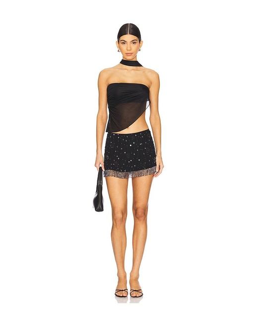 Mirror Palais Black Deity Top