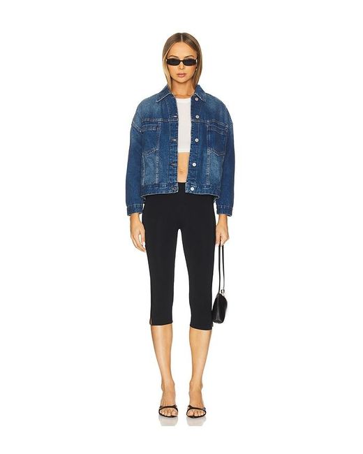 Free People Blue X We The Free Opal Swing Denim Jacket