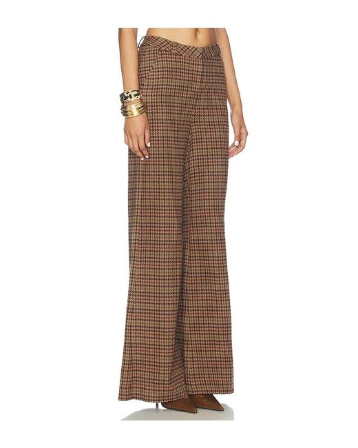 L'Agence Brown Pilar Wide Leg Pant