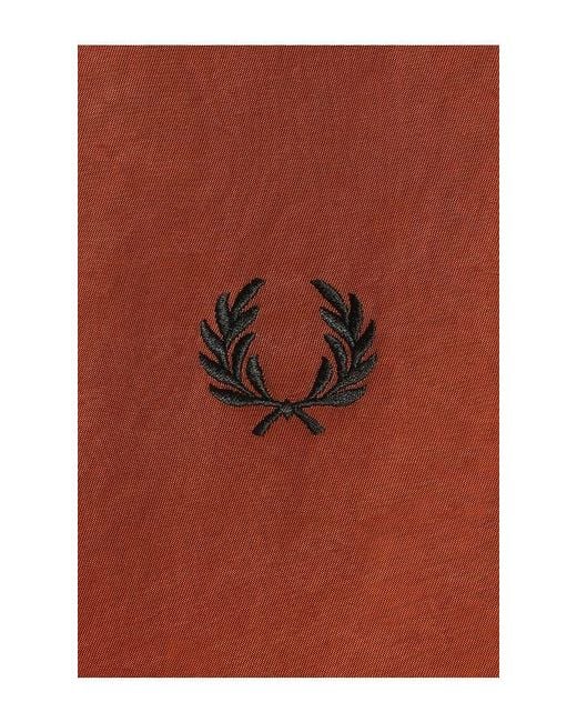 Fred Perry Brown Nylon Caban Jacket for men