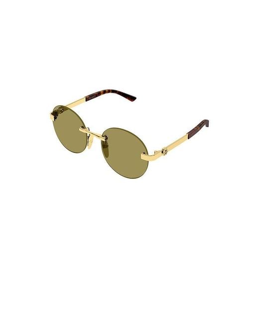 Gucci Green Sonnenbrille Round