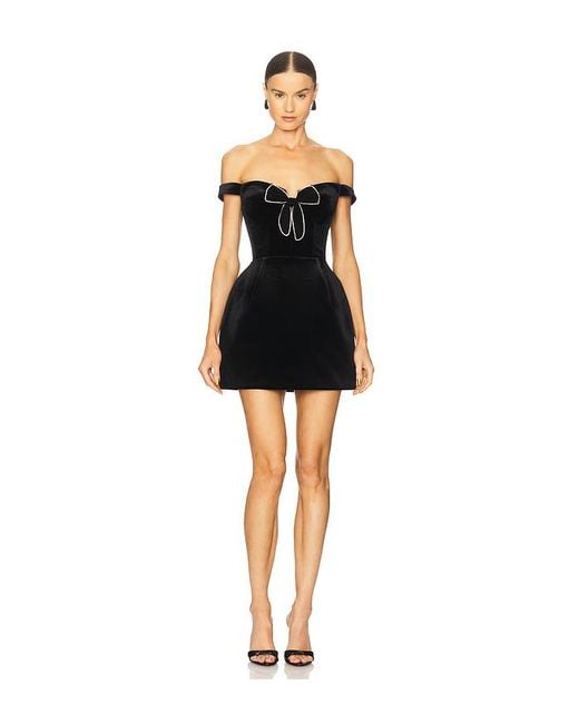 Minivestido Hombro Descubierto Anita En Color Negro Talla (También En M, S, Xs) Bronx and Banco de color Black