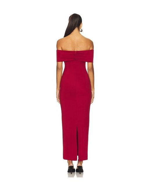 superdown Red Blake Off Shoulder Gown