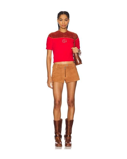 Urban Outfitters Orange X Revolve Perfect Suede Short