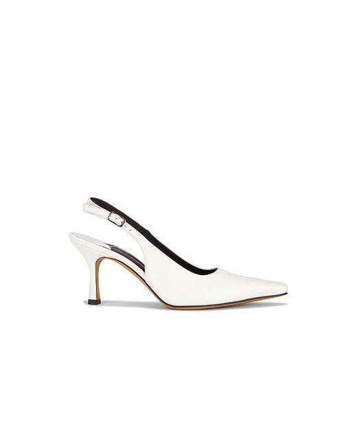 Emme Parsons White Elana Slingback Pump