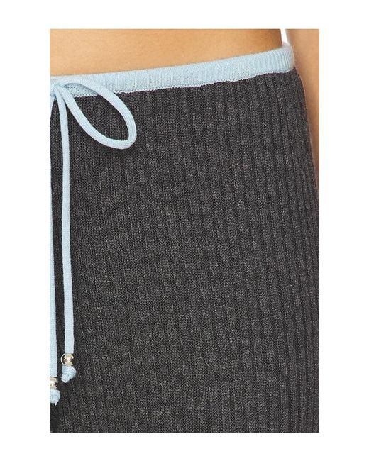 Frankie's Bikinis Black Lochlin Knit Pant
