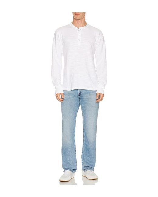 Classic Henley En Color Blanco Talla (También En S, M, Xl) Rag & Bone de hombre de color White