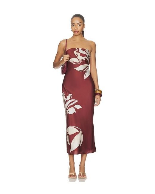 Astr Red Annabeth Dress