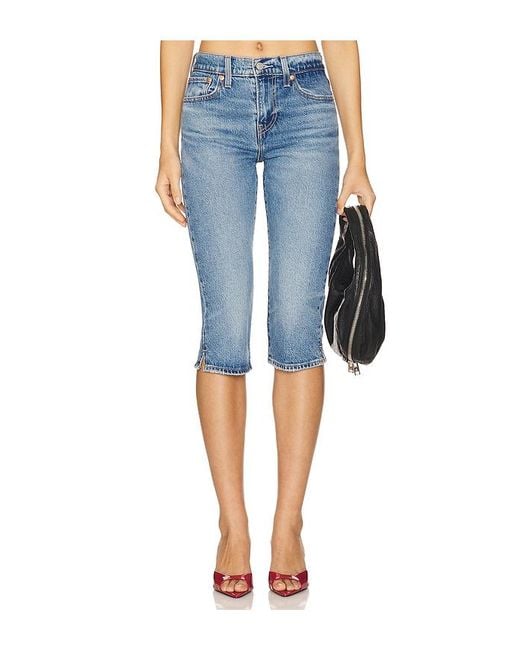 Levi's Blue Wedgie Capri