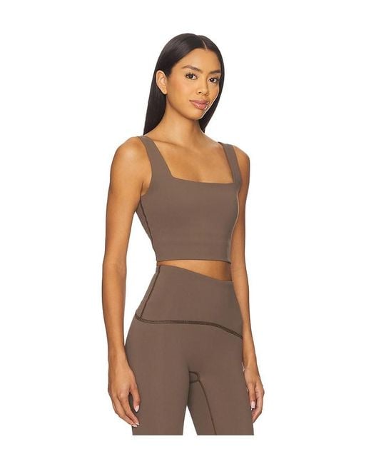 Spanx Brown Top Square Neck Shelf