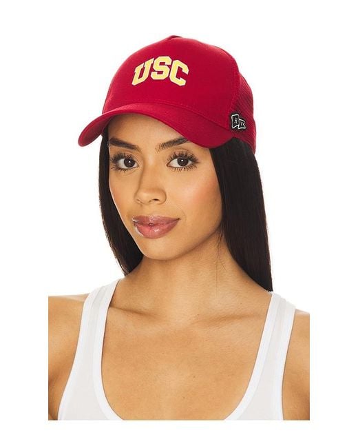 Hype and Vice Red Usc Trucker Hat