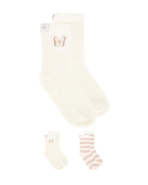 Barefoot Dreams White Socken-Set