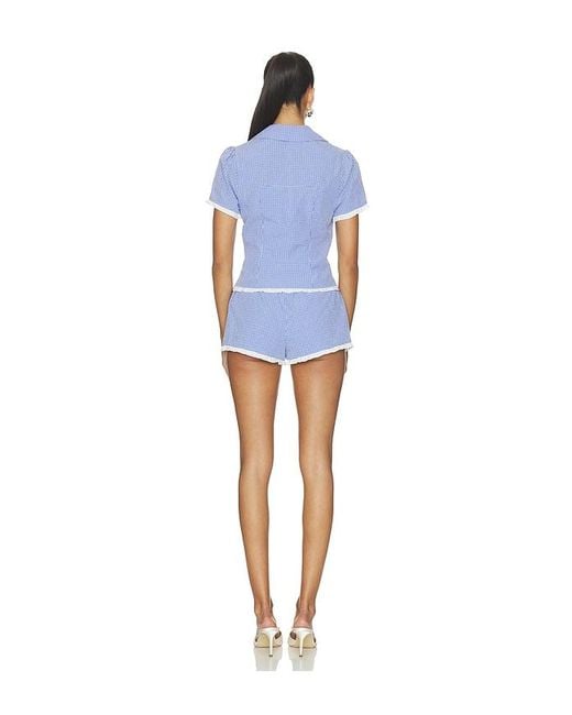 MORE TO COME Blue Kyla Short Set