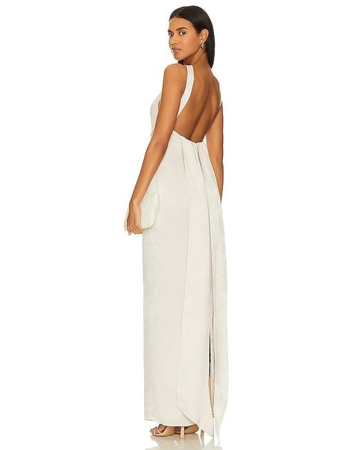 Lovers + Friends White Bobbi Gown