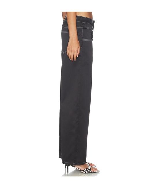 Lioness Black Serenity Satin Pant
