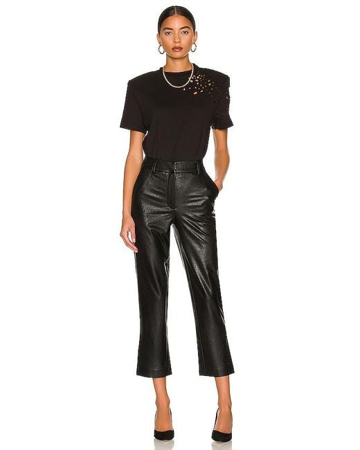 Commando Black Faux Leather Trouser