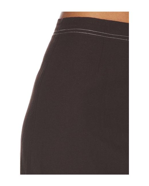 ALIGNE Black Mia Linen Mix Skirt