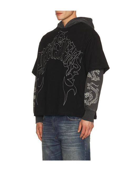 Pleasures Hoodie Dragon in Black für Herren