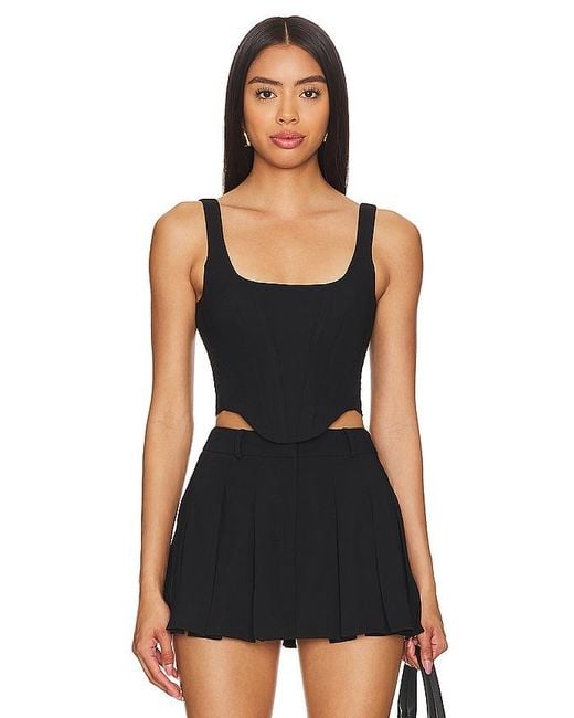 Amanda Uprichard Black X Revolve Fisher Top