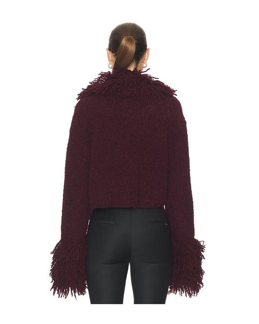 AMUR Purple Lilia Knit Top