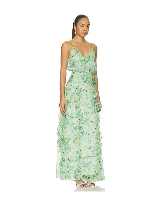 Astr Green Brianna Dress