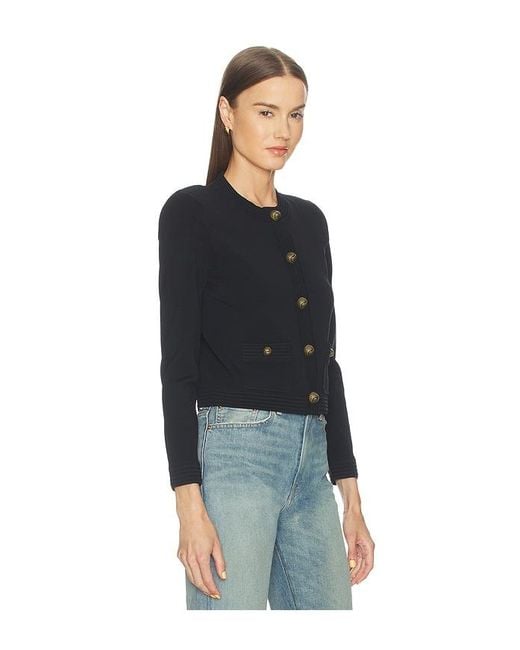 L'Agence Black Patsy Crop Crew Cardi