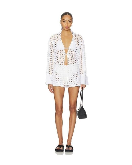 Solid & Striped White The Remi Short