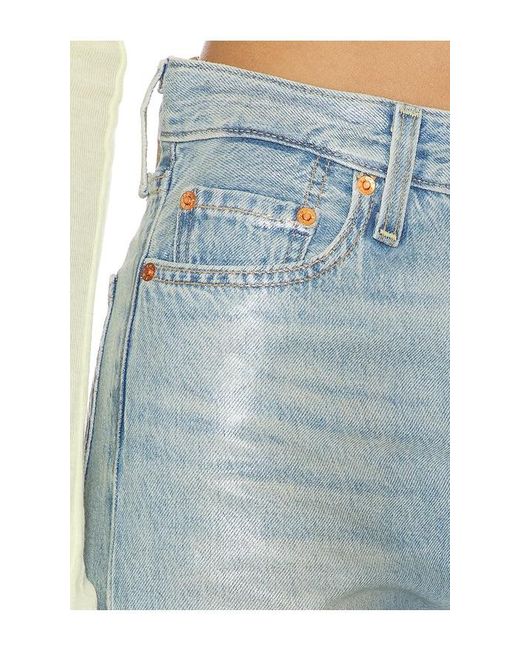Levi's Blue Ribcage Wide Leg Jeans