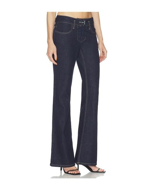 Halo Blue Low Waist Retro Jean