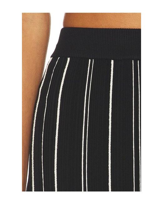 Hevron Black Peony Skirt