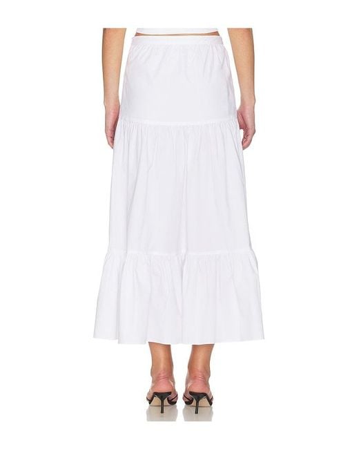 Solid & Striped White The Indra Skirt