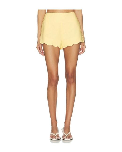 MINKPINK Multicolor Grazia Scallop Hem Shorts