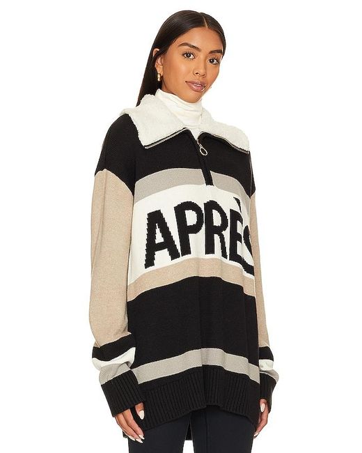 Show Me Your Mumu Black Weston Half Zip Pullover