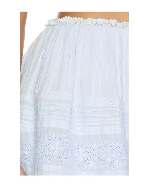 LoveShackFancy Blue Sani Skirt