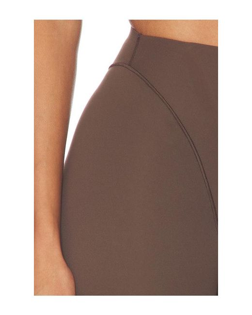 NikeSKIMS Brown Matte Corset Leggings