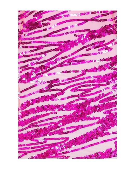 Lovers + Friends Pink James Sequin Mini Dress