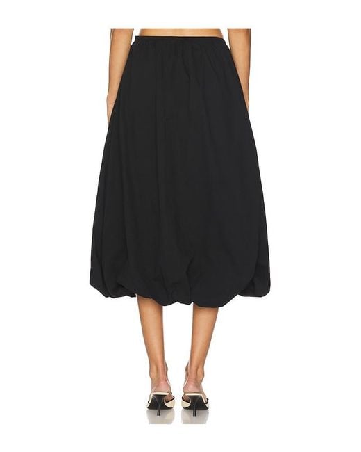 Lioness Black Intuition Bubble Midi Skirt